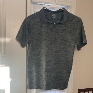 Under Armour Boy’s Youth Large Gray Polo Shirt